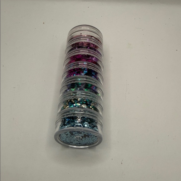 Stacked Multi-Color Glitter Pots - Picture 3 of 5